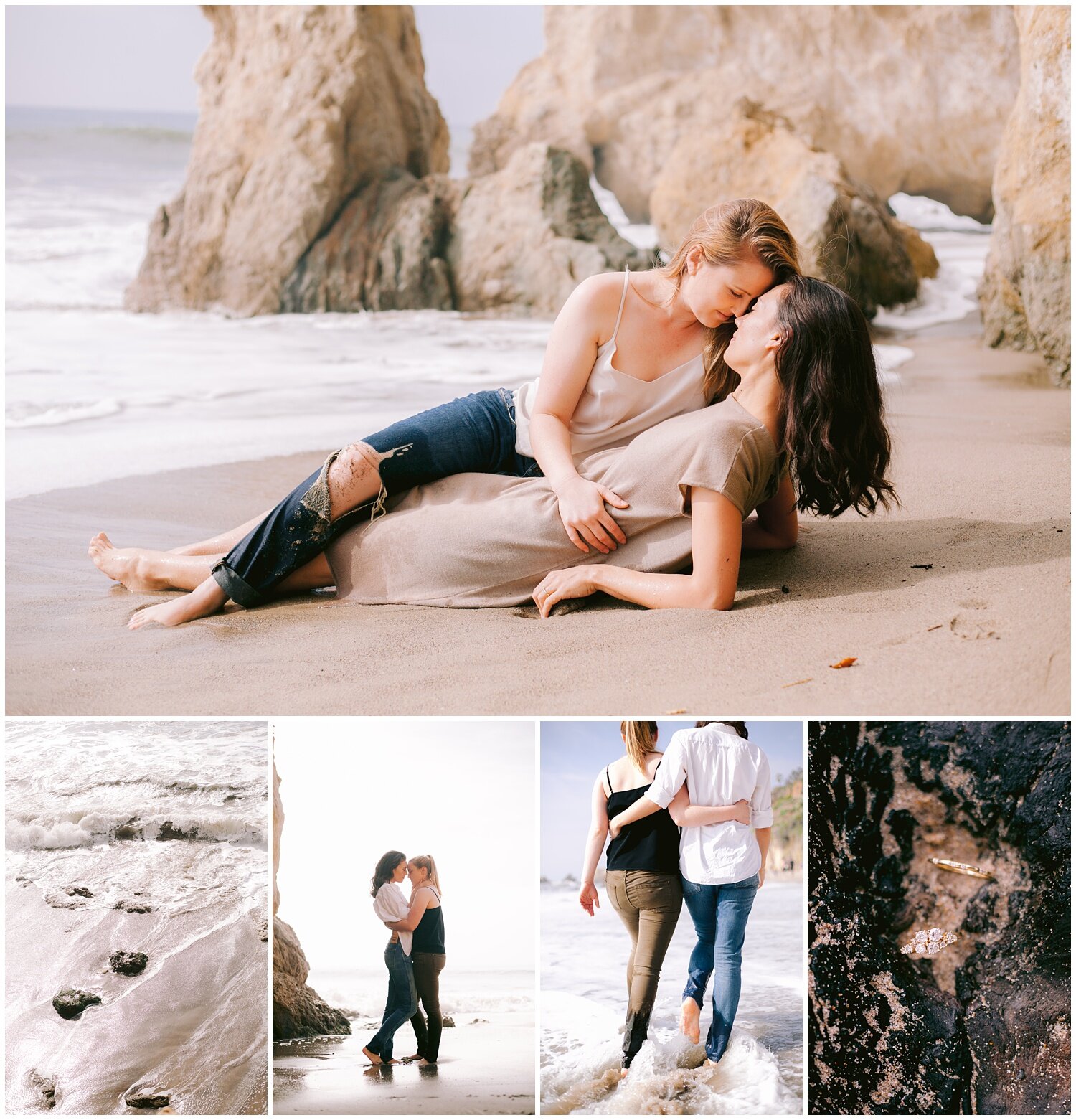 GunnShot Photography - Lesbian Engagement Session on Beach