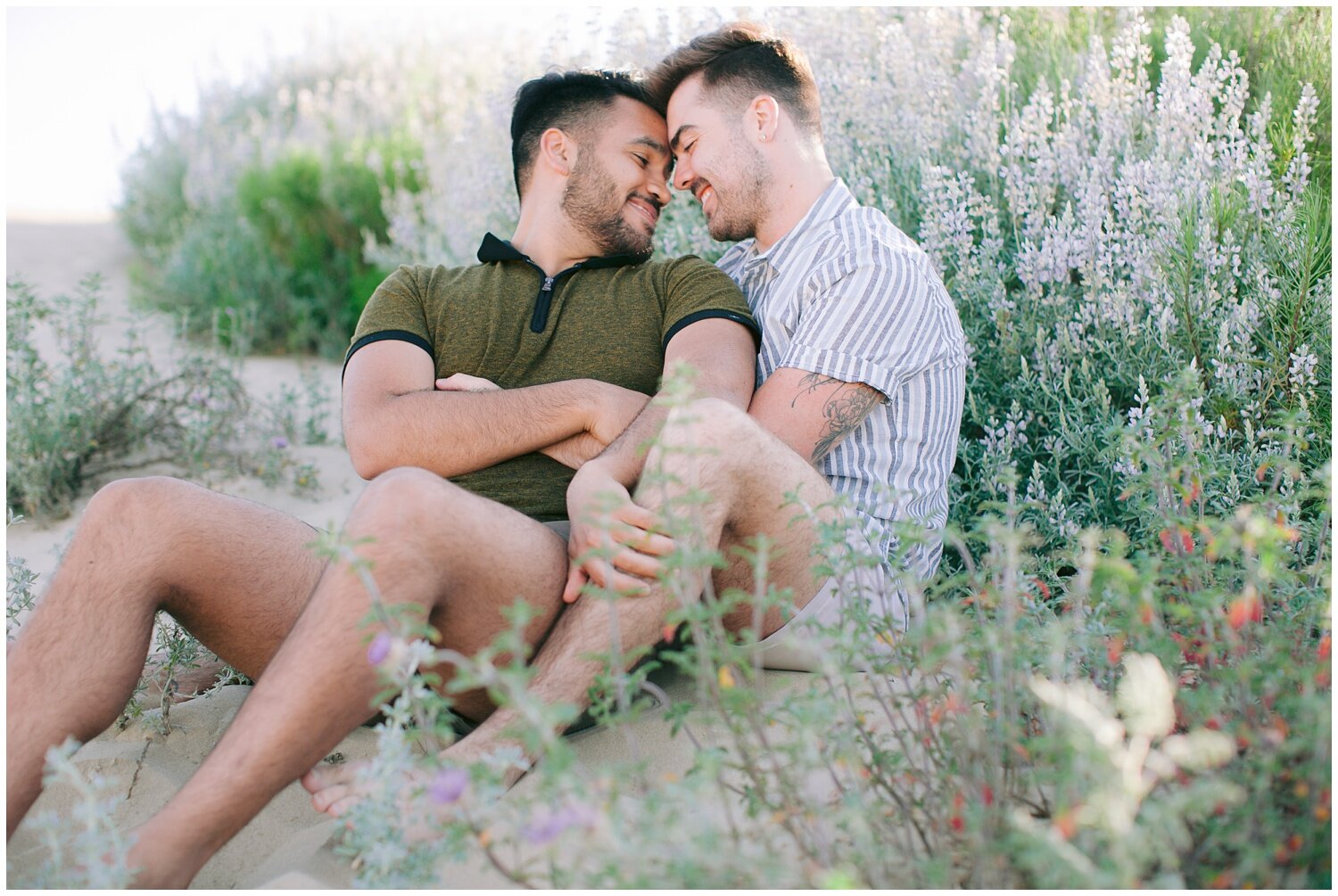 Gay Men Engagement session at the beach