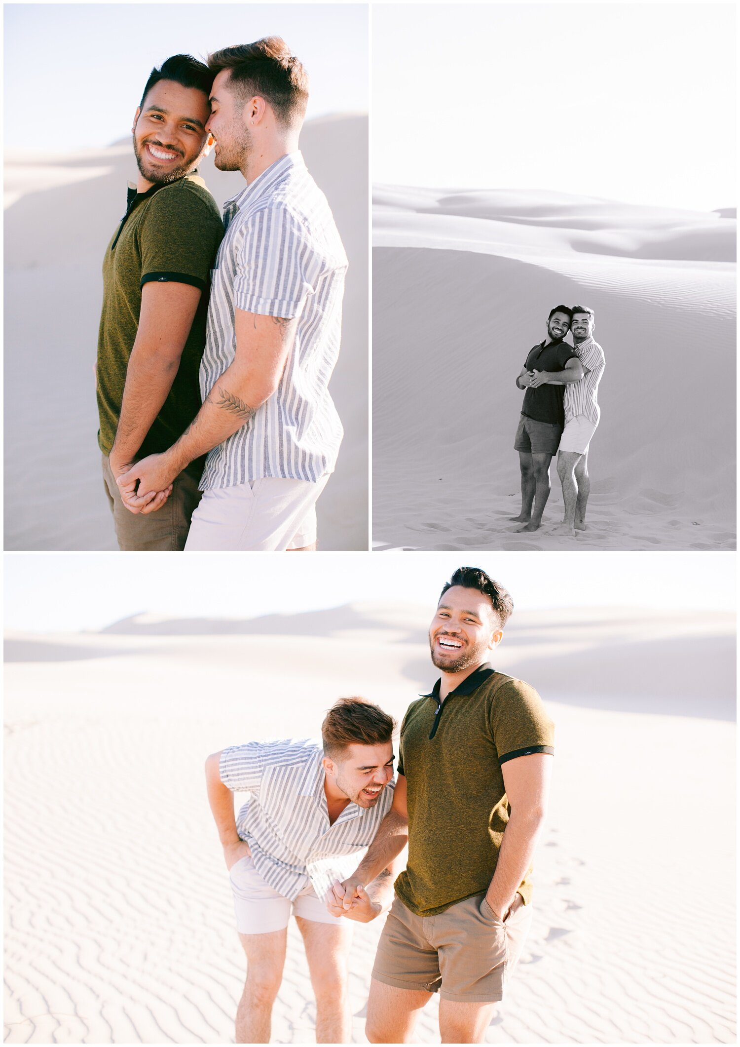 Gay couple beach engagement session - GunnShot Photography