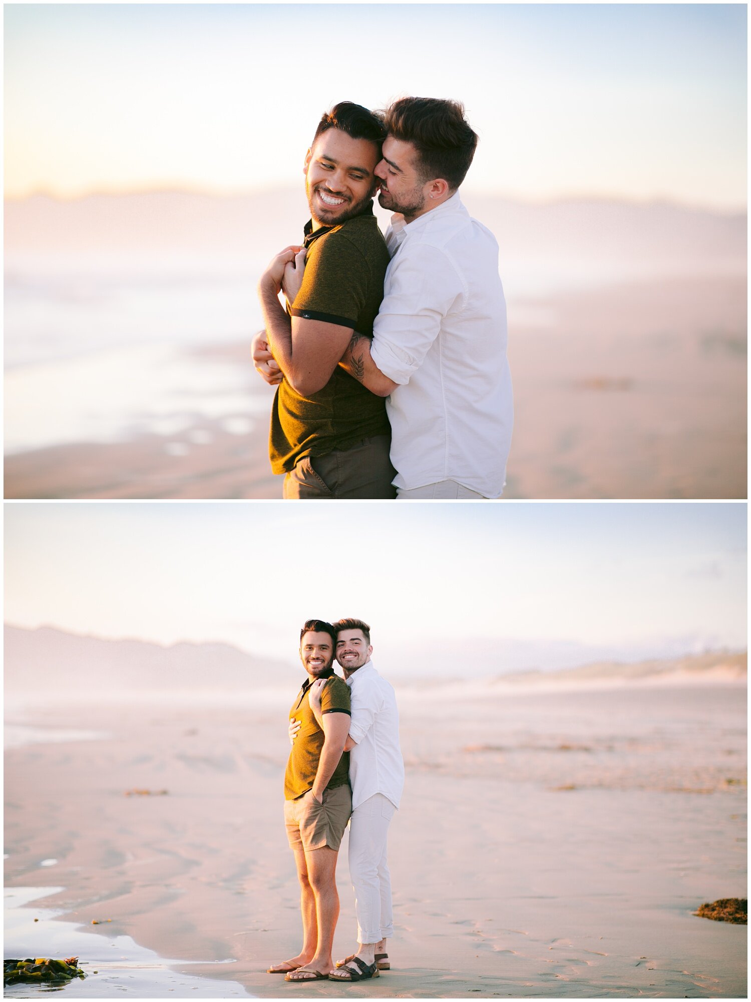 Gay Couple Engagement Session on Beach - GunnShot Photography