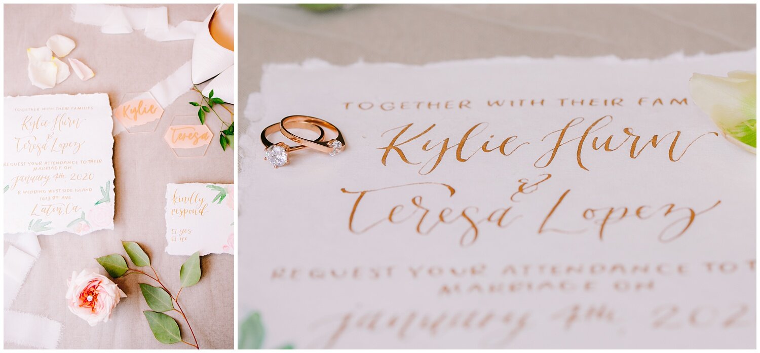 Fresno Invitation  + Calligraphy by Scribble and Script