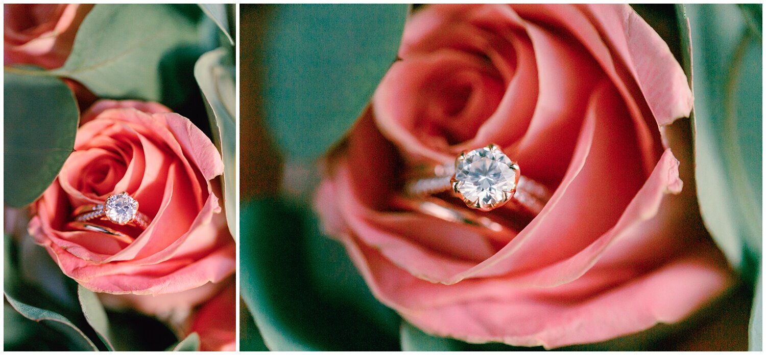 Wedding Ring in Pink Rose
