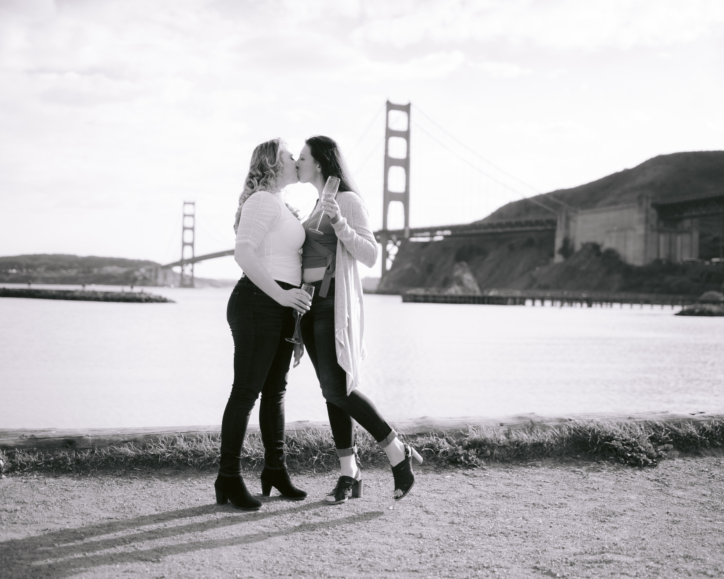  Lesbian Enagament in San Francisco, Golden Gate Engagement  