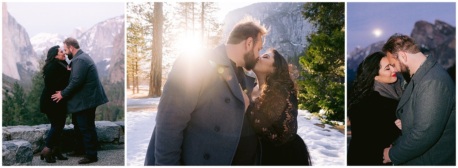  Snowy Yosemite Engagement Session 