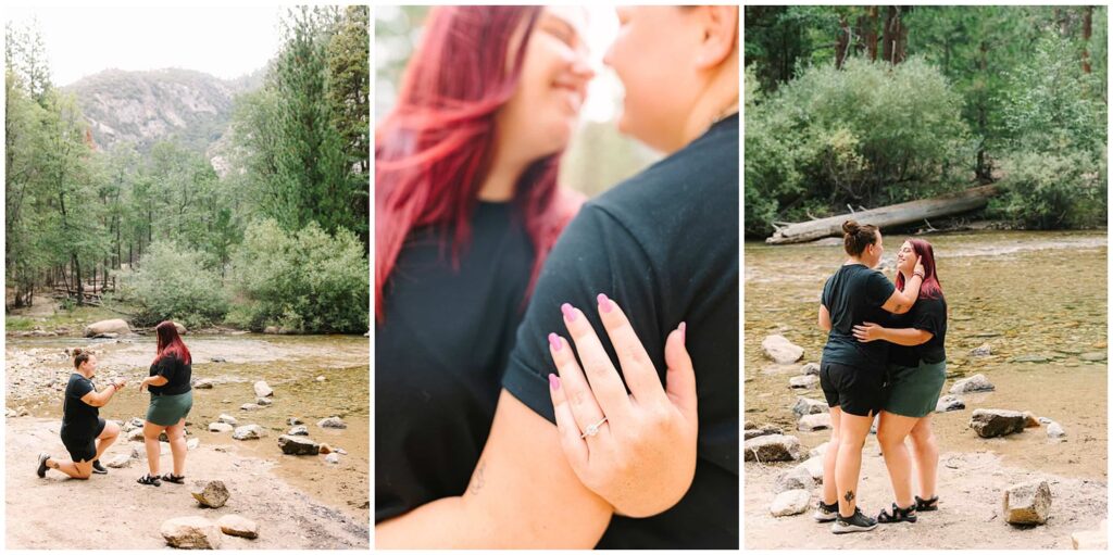 Swinging Bridge Proposal Yosemite National Park - Lesbian Proposal in Yosemite National Park